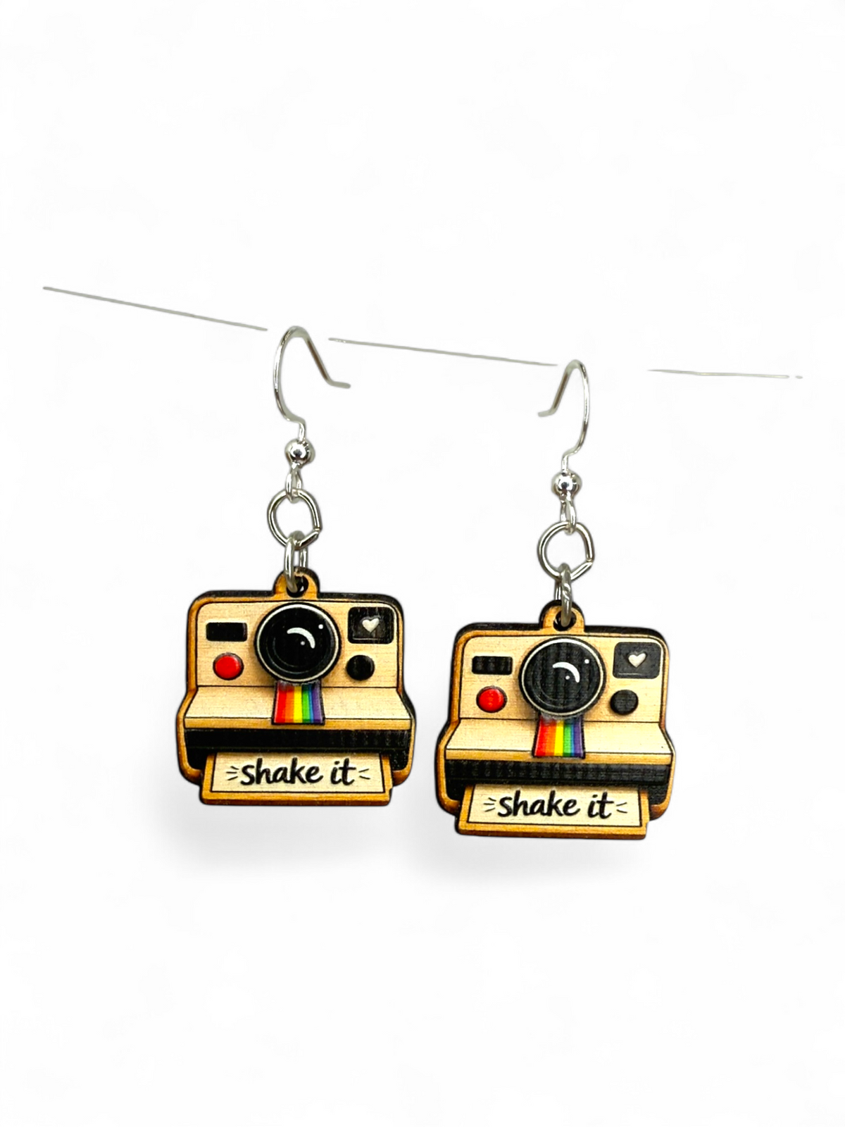 Shake it like a Polaroid Picture Earrings #1908