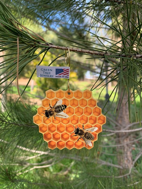 Honeybee & Honeycomb Ornament