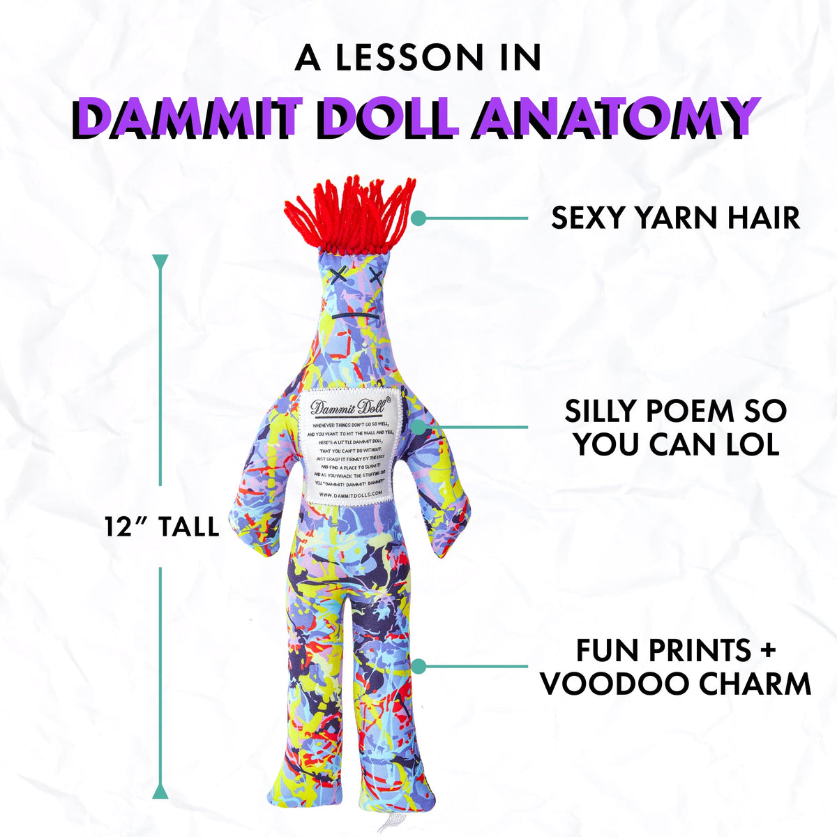 The Jackson Dammit Doll – Artist Stress Relief Doll