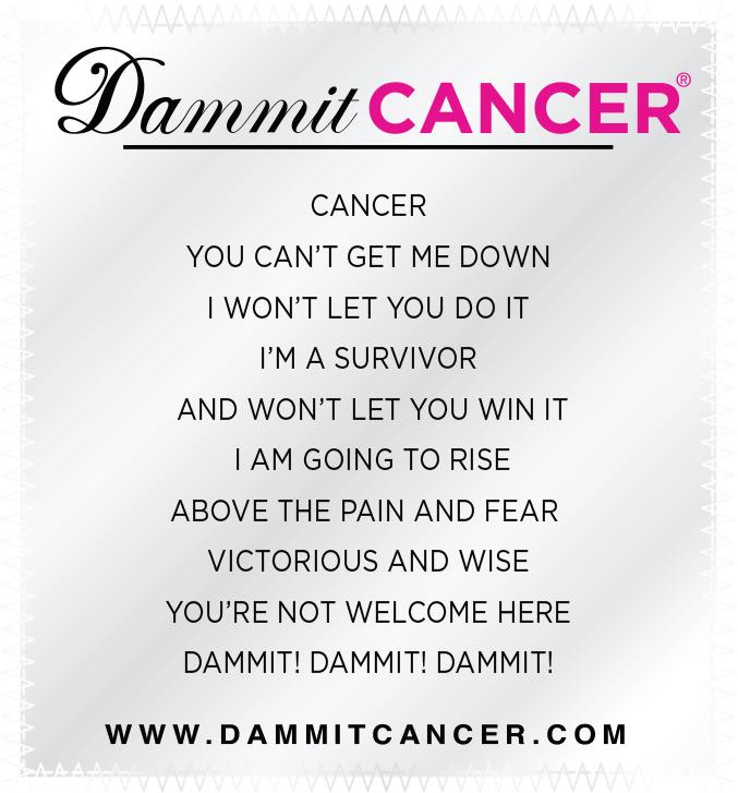 Dammit, Cancer! Stress Relief Doll