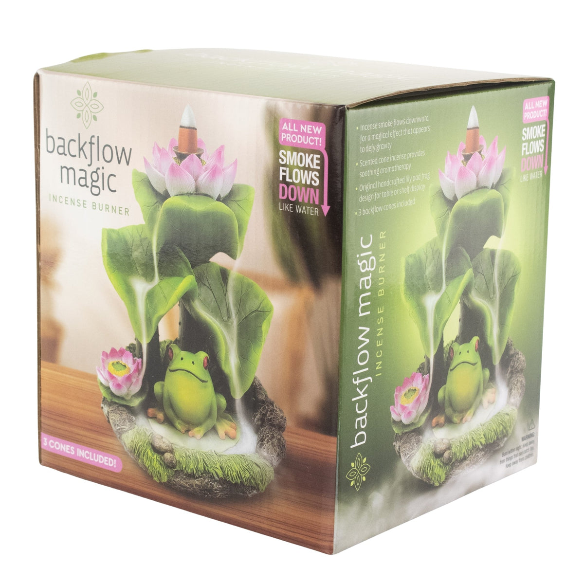 Frog & Lotus Backflow Incense Burner
