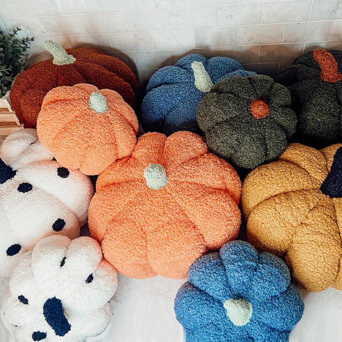 Plush Teddy Velvet Pumpkins