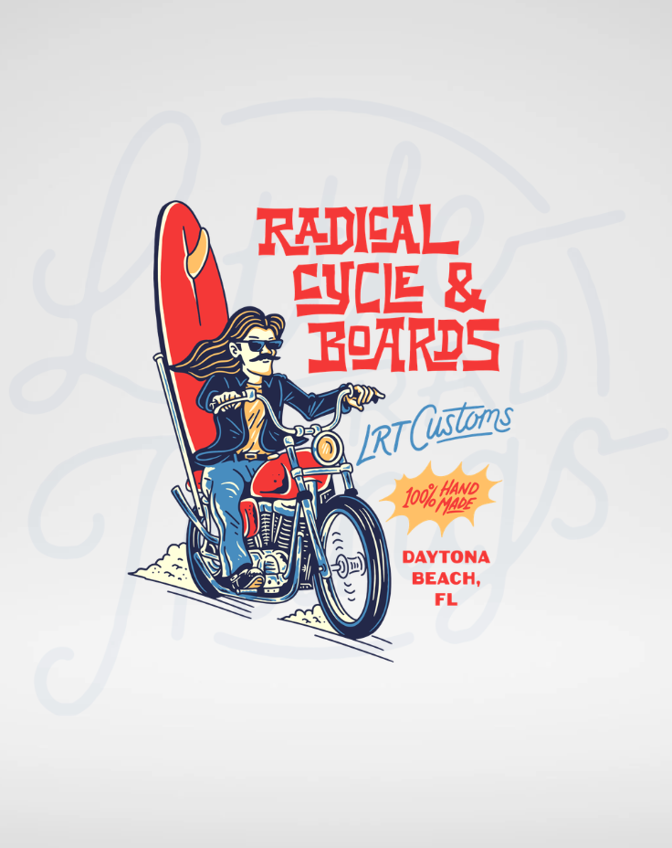 RADICAL CYCLE AND BOARDS TEE