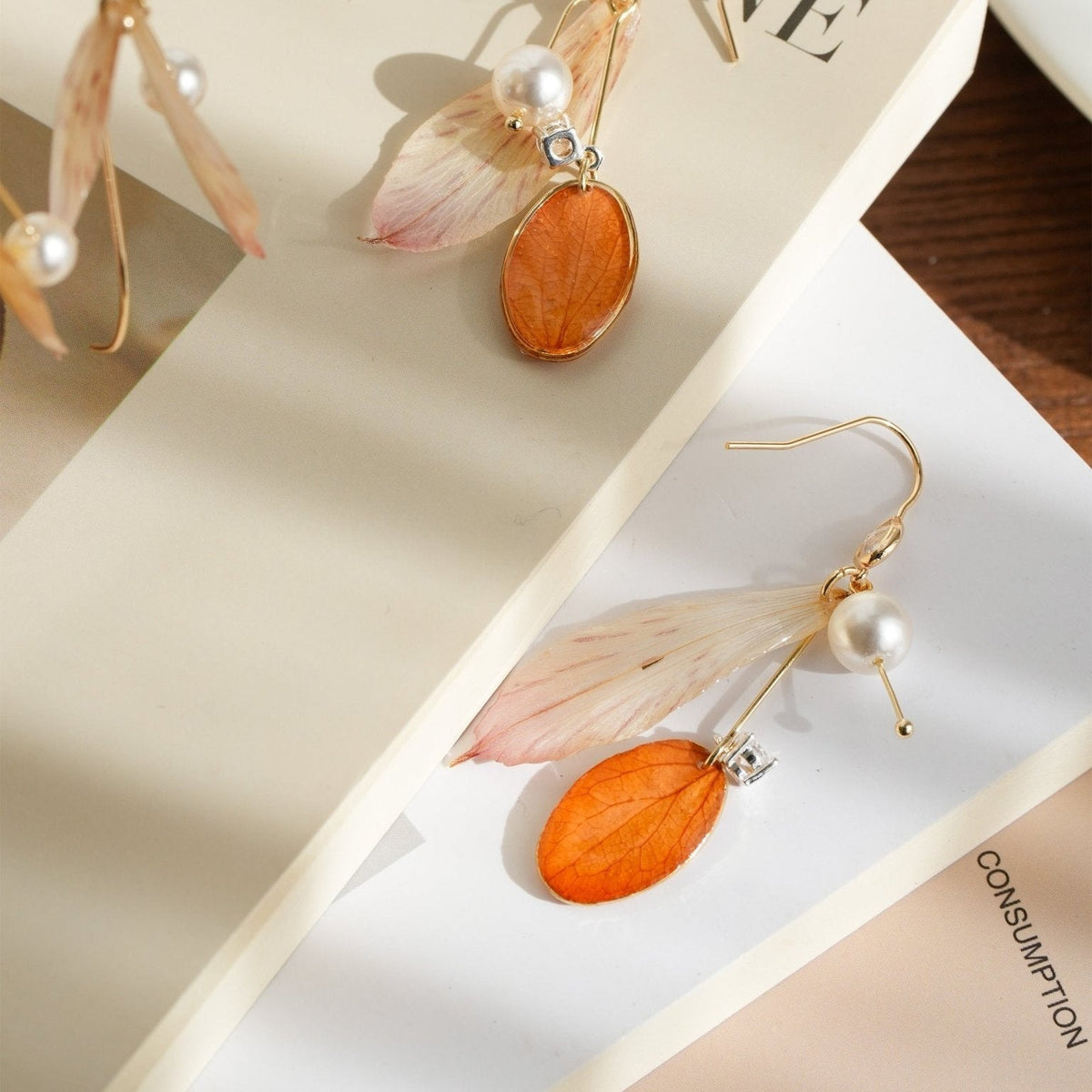 Fairy Wings | Real Alstroemeria Petal Earrings