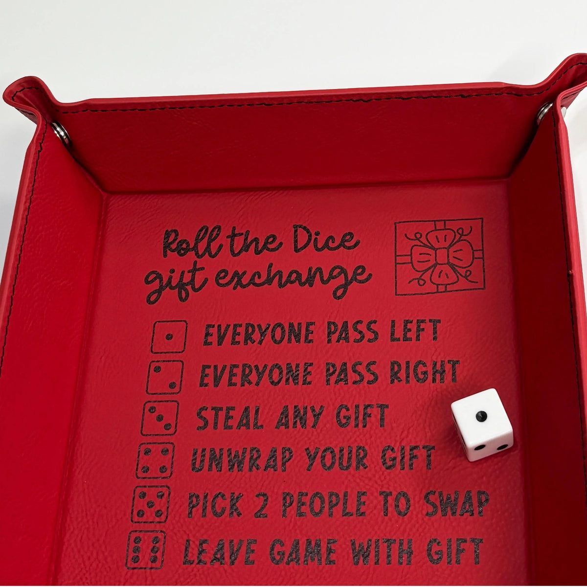 Roll the Dice Gift Exchange Game Tray