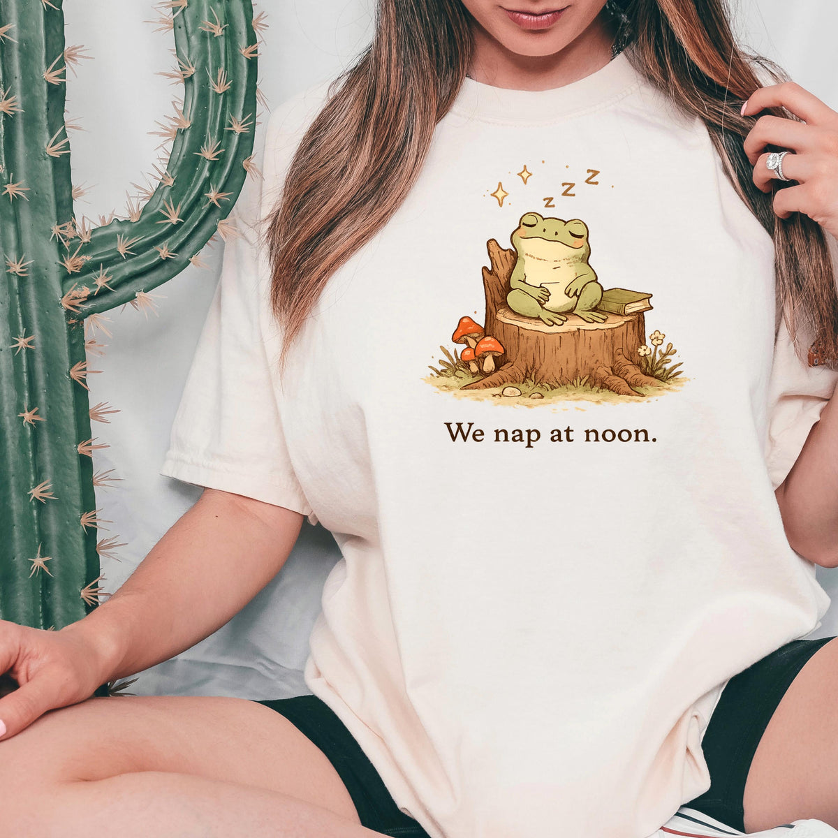 We Nap at Noon Frog Comfort Colors T-Shirt