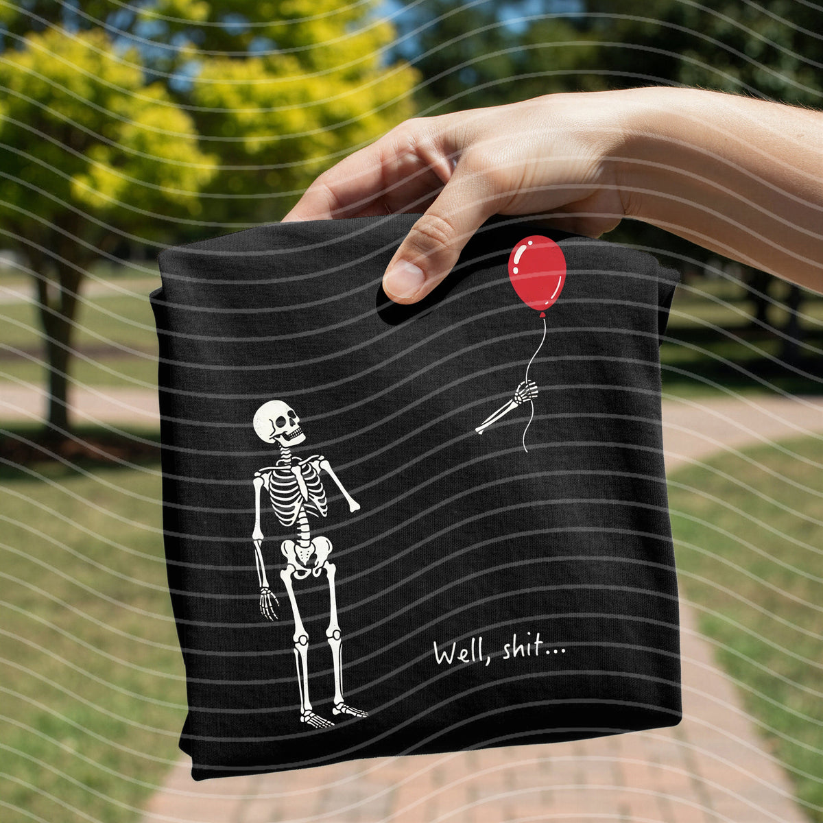 Balloon Skelly Graphic Tee