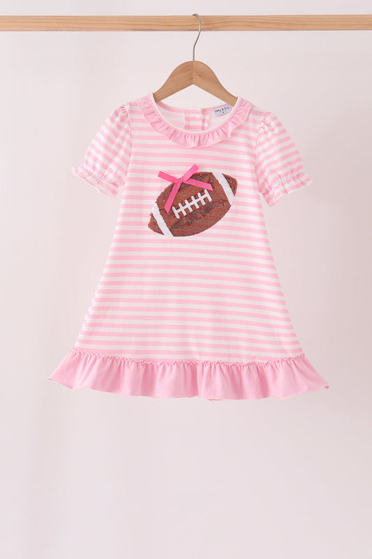 Pink Game Day Sequin Football Dress