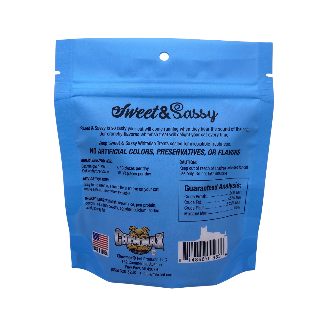 Sweet & Sassy Cat Treats Whitefish Flavor