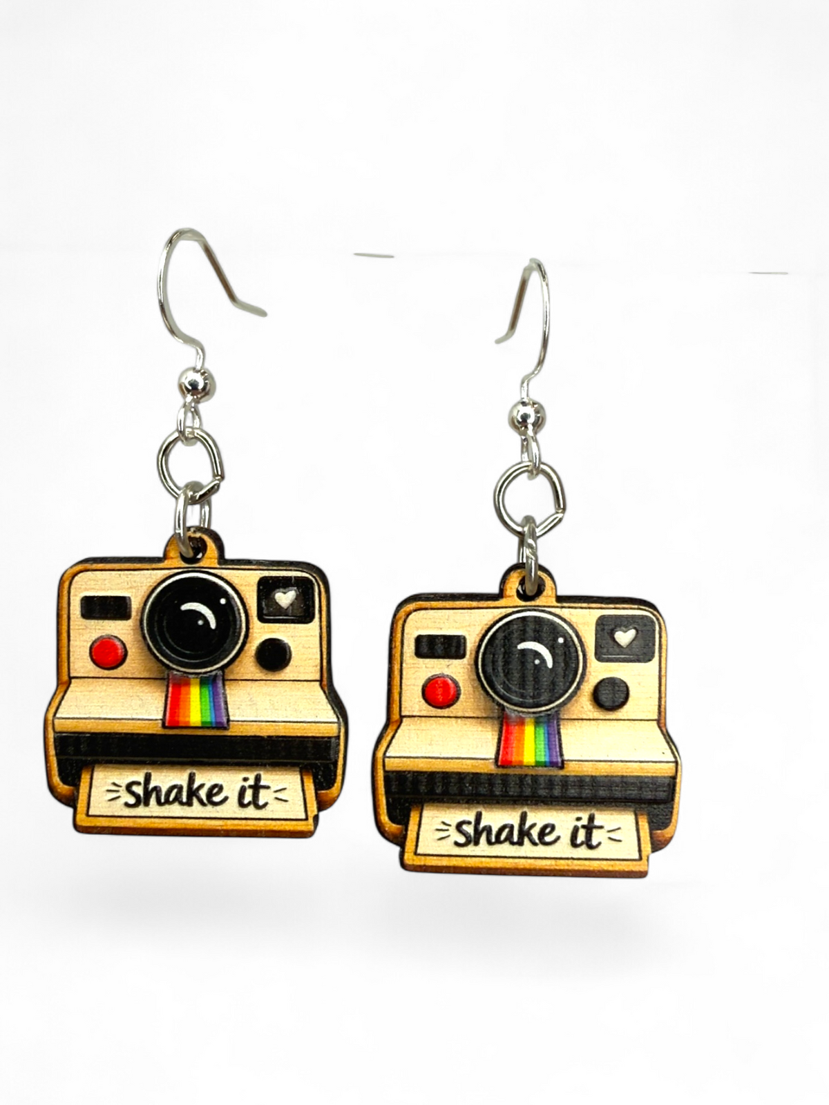Shake it like a Polaroid Picture Earrings #1908