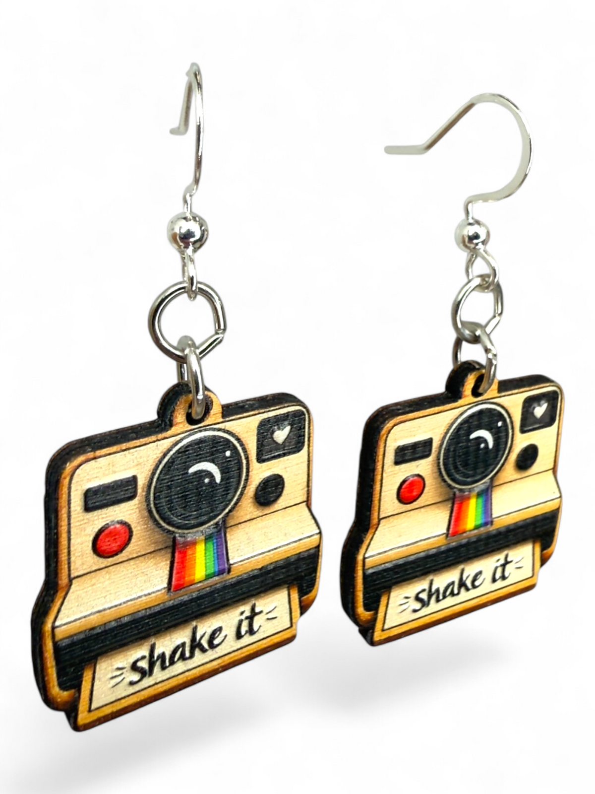 Shake it like a Polaroid Picture Earrings #1908
