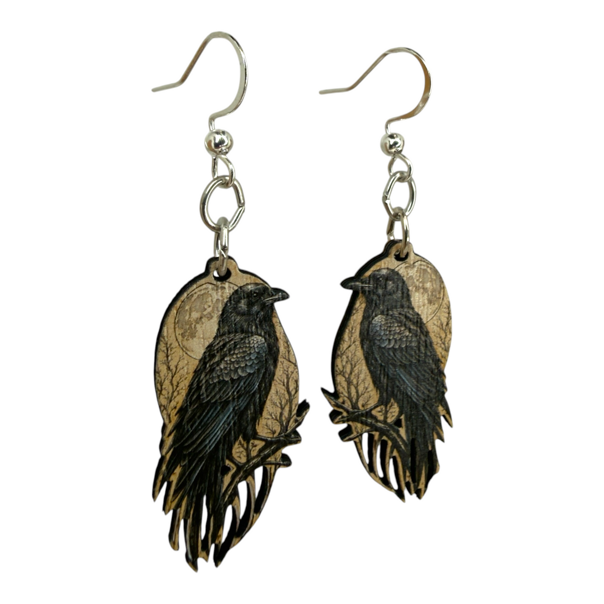 Raven Moon Earrings #1933