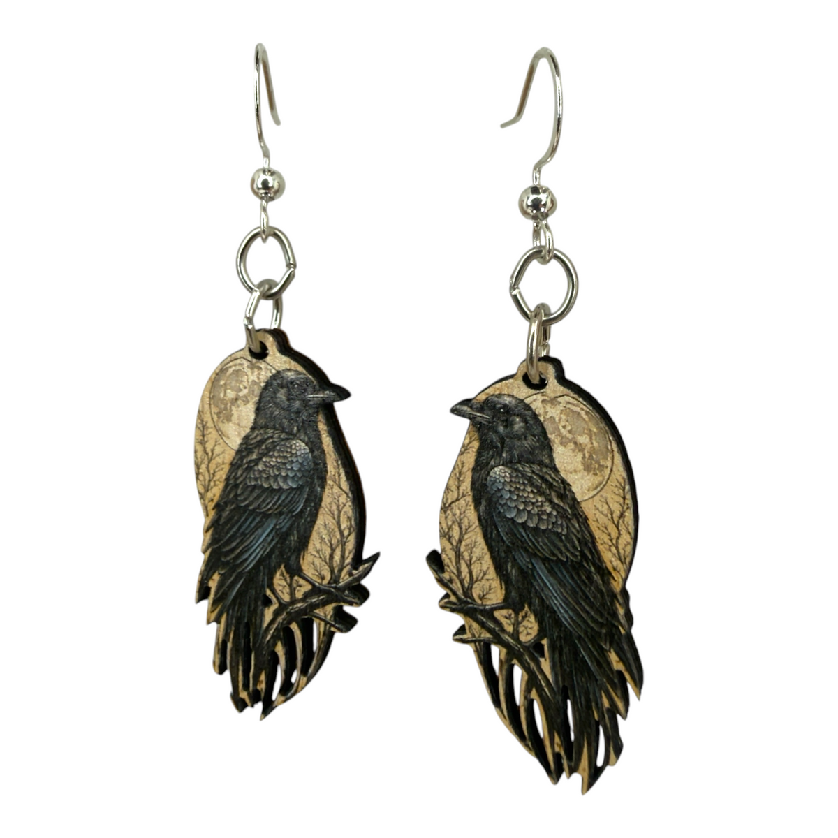 Raven Moon Earrings #1933