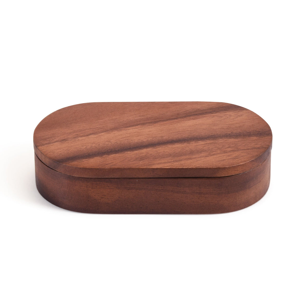 Acacia Wood Salt & Pepper Pinch Pot with Swivel Lid