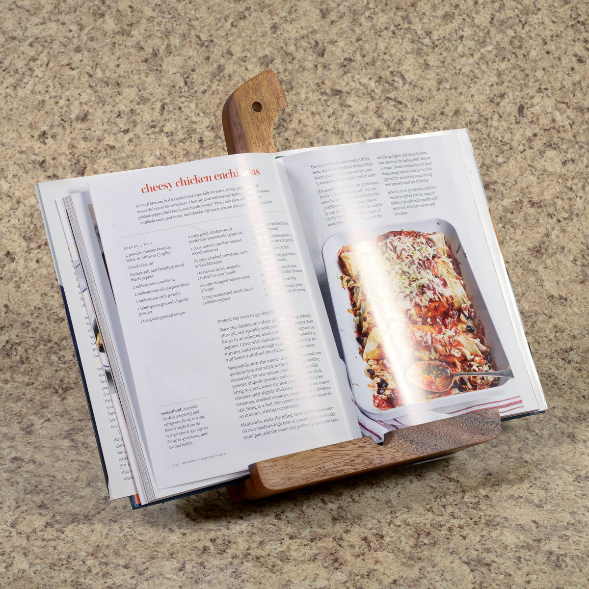 Acacia Wood Cookbook & Tablet Holder