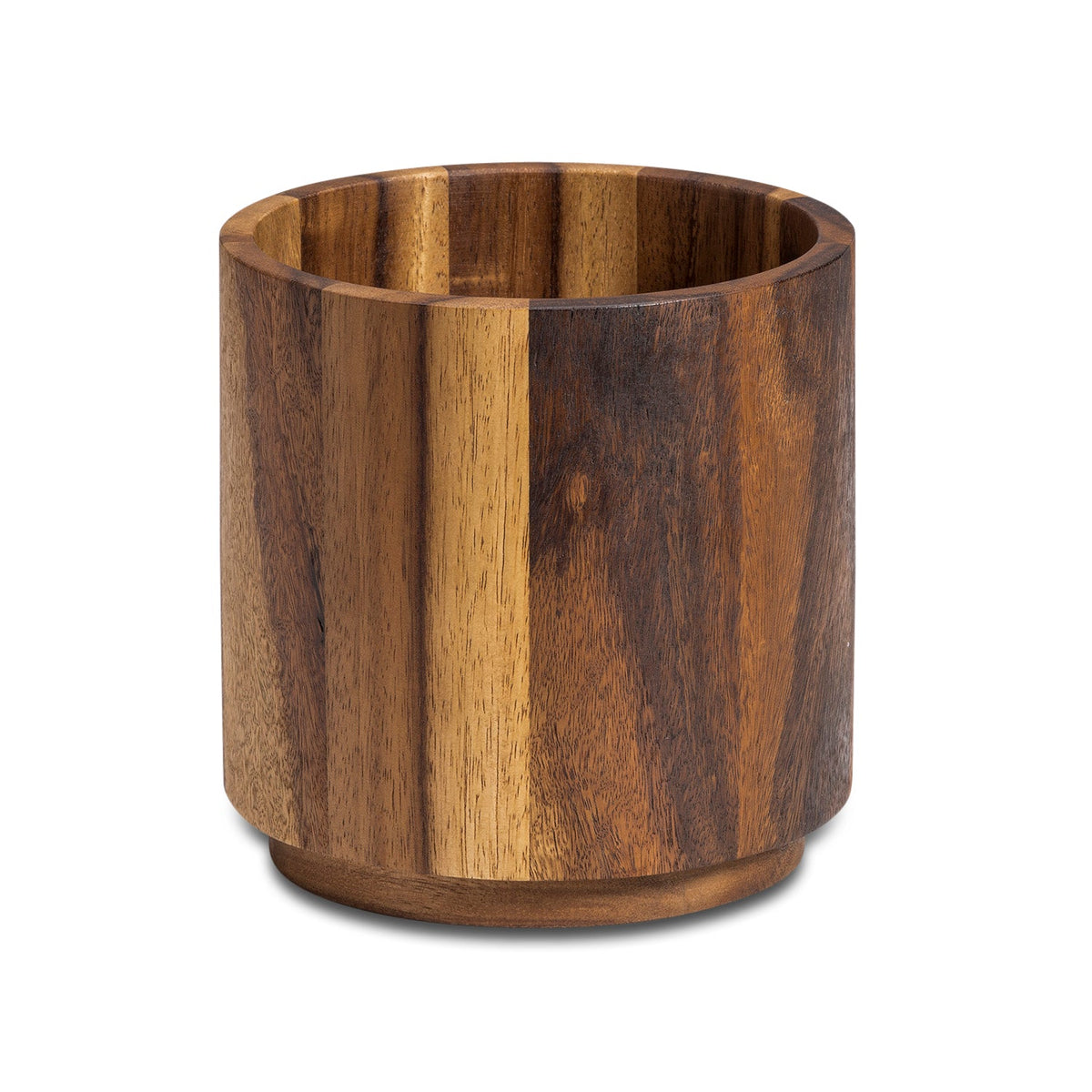 Acacia Wood Rotating Utensil Holder