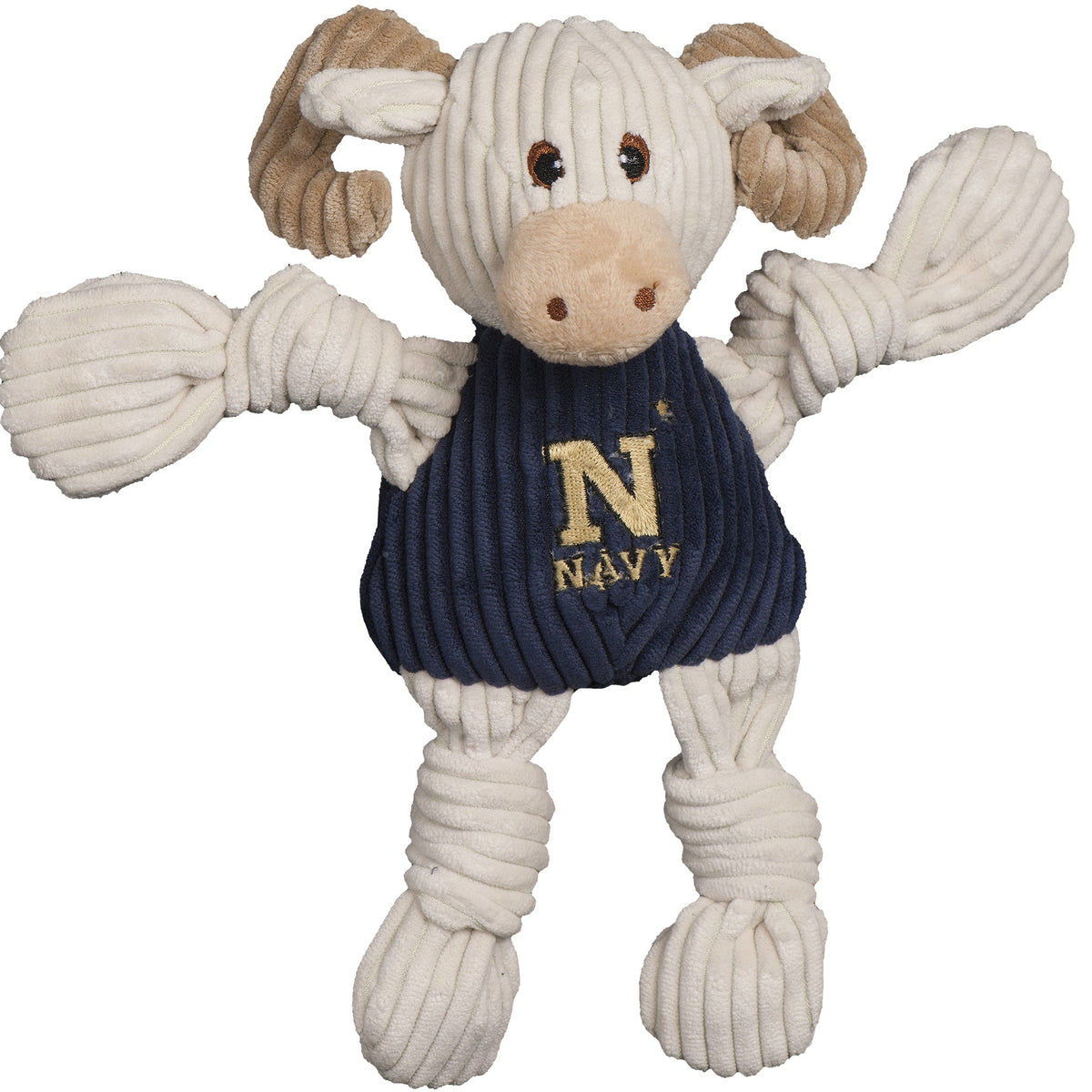 Navy Bill the Goat Knottie® Plush Dog Toy | HuggleHounds