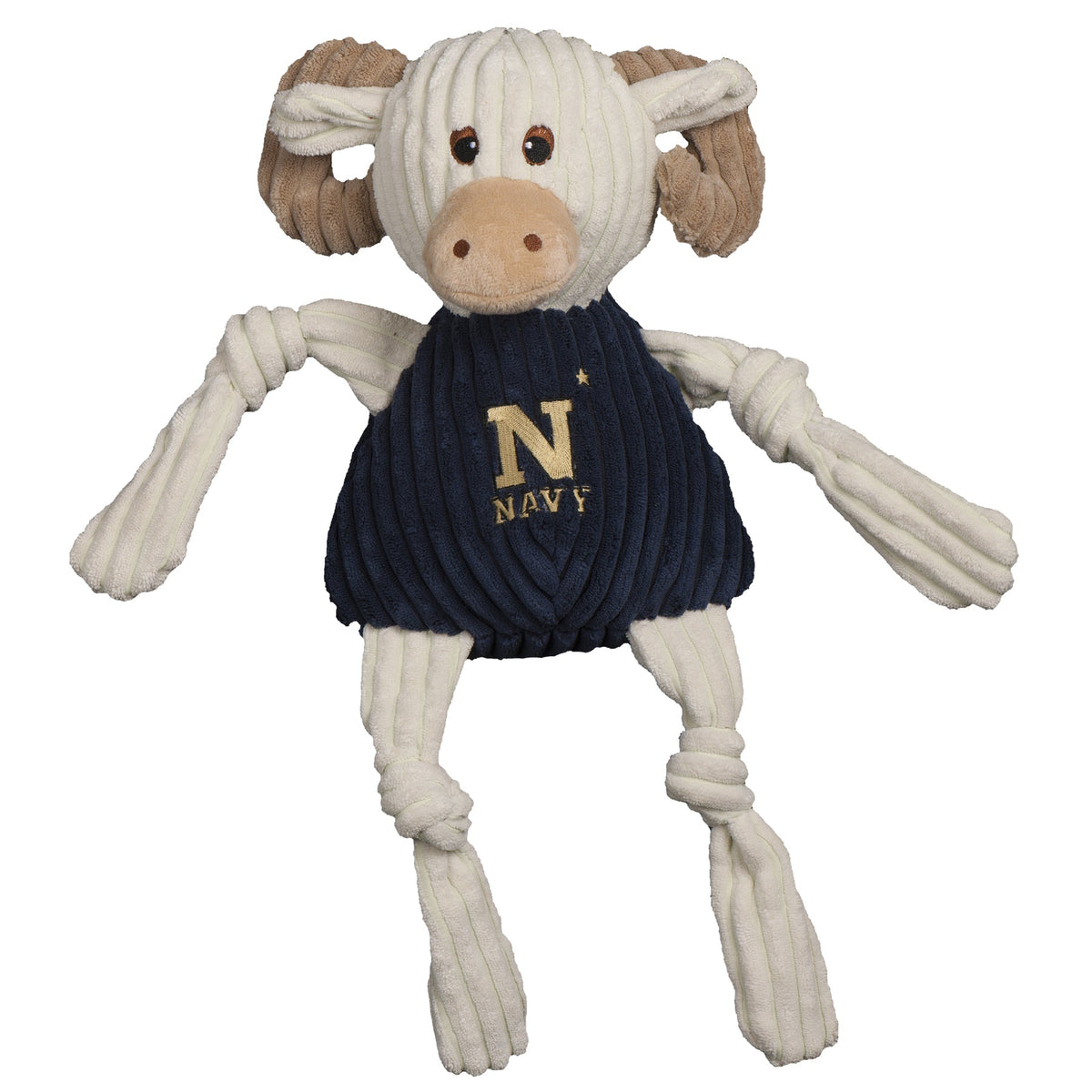 Navy Bill the Goat Knottie® Plush Dog Toy | HuggleHounds