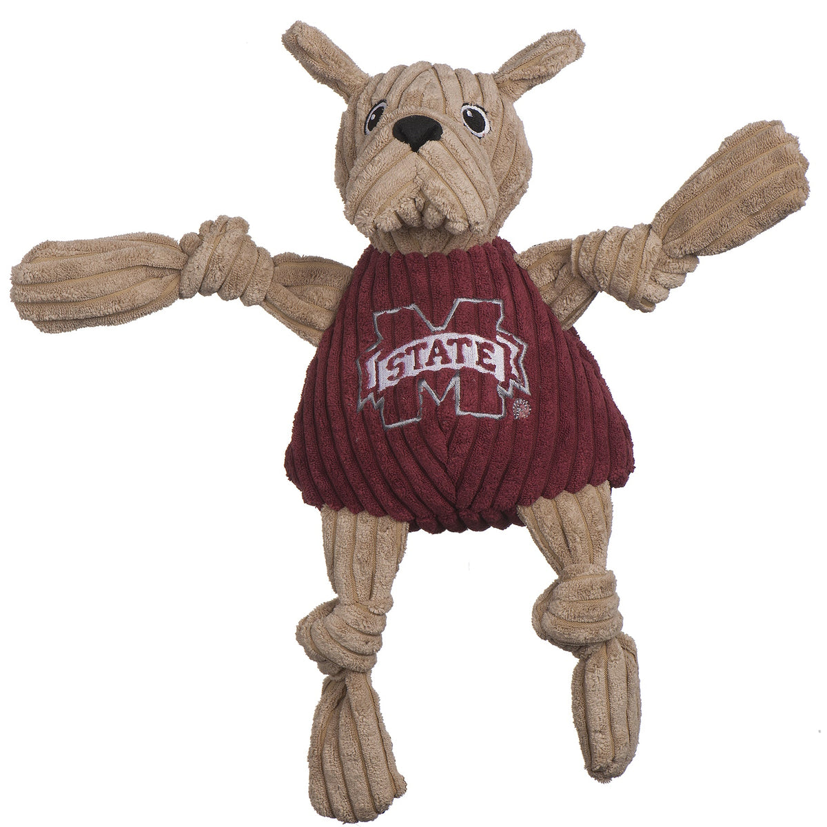Mississippi State Bully Bulldog Knottie® Plush Dog Toy