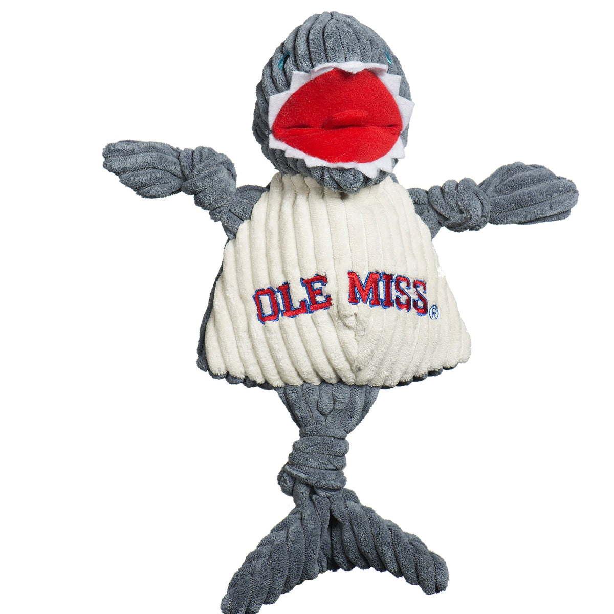 Ole Miss Tony Landshark Knottie® Plush Dog Toy