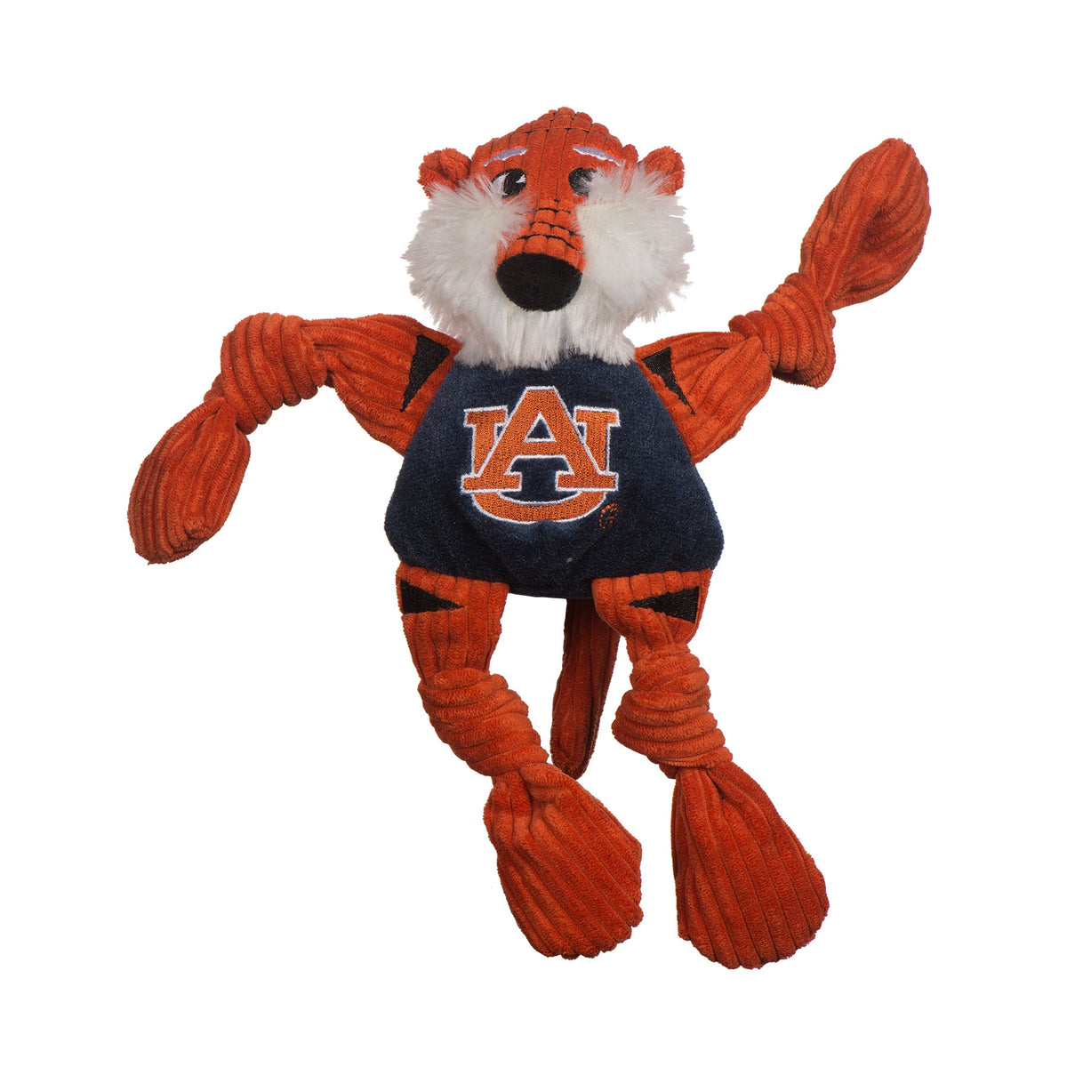 Auburn Aubie the Tiger Knottie® Plush Dog Toy