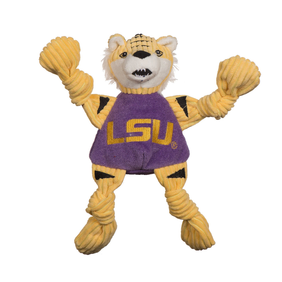 LSU Tigers Mike the Tiger Knottie® Dog Toy | HuggleHounds
