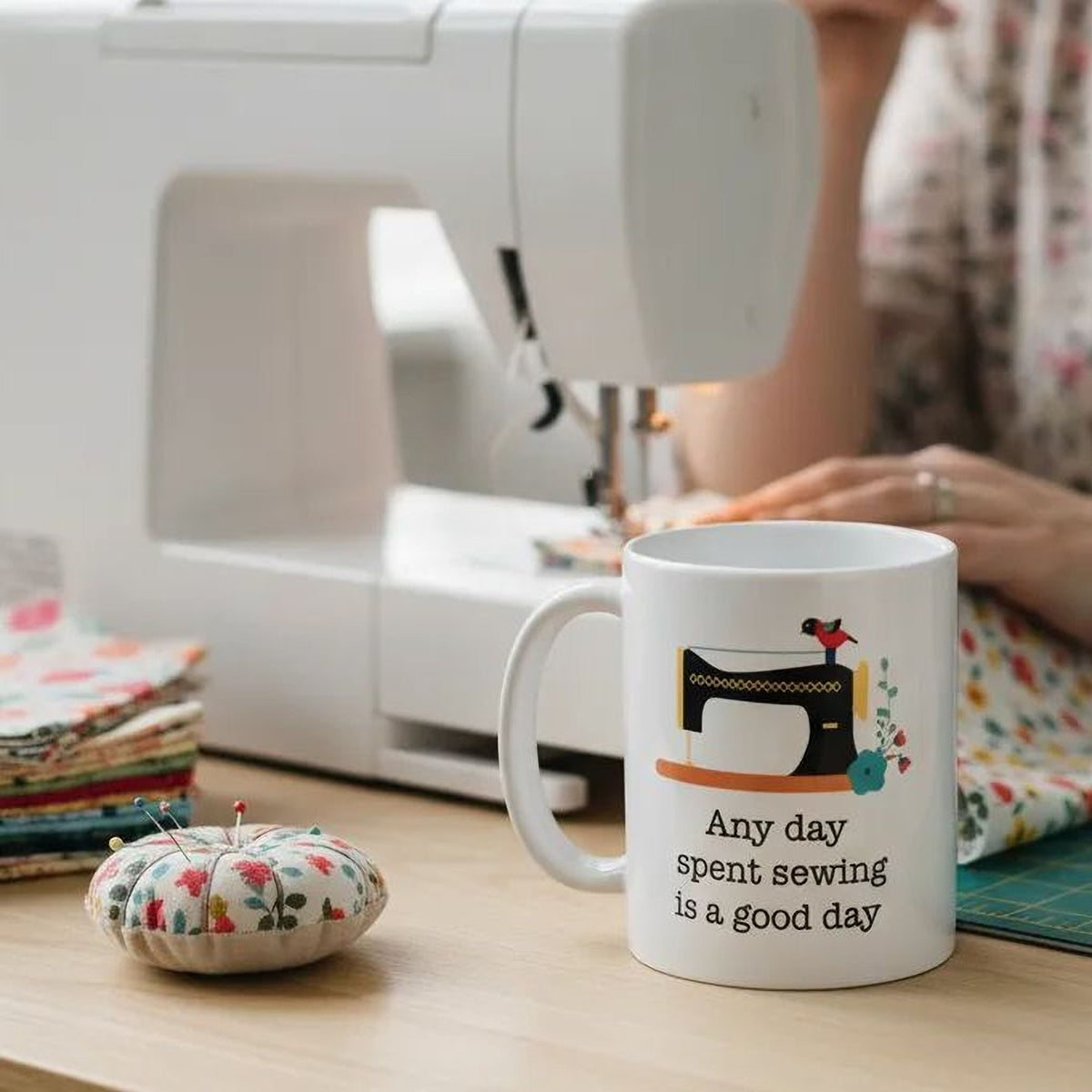 Any Day Spent Sewing Is a Good Day Coffee Mug