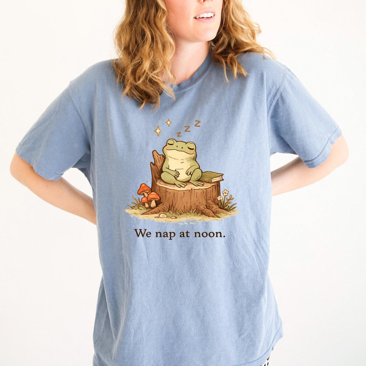 We Nap at Noon Frog Comfort Colors T-Shirt