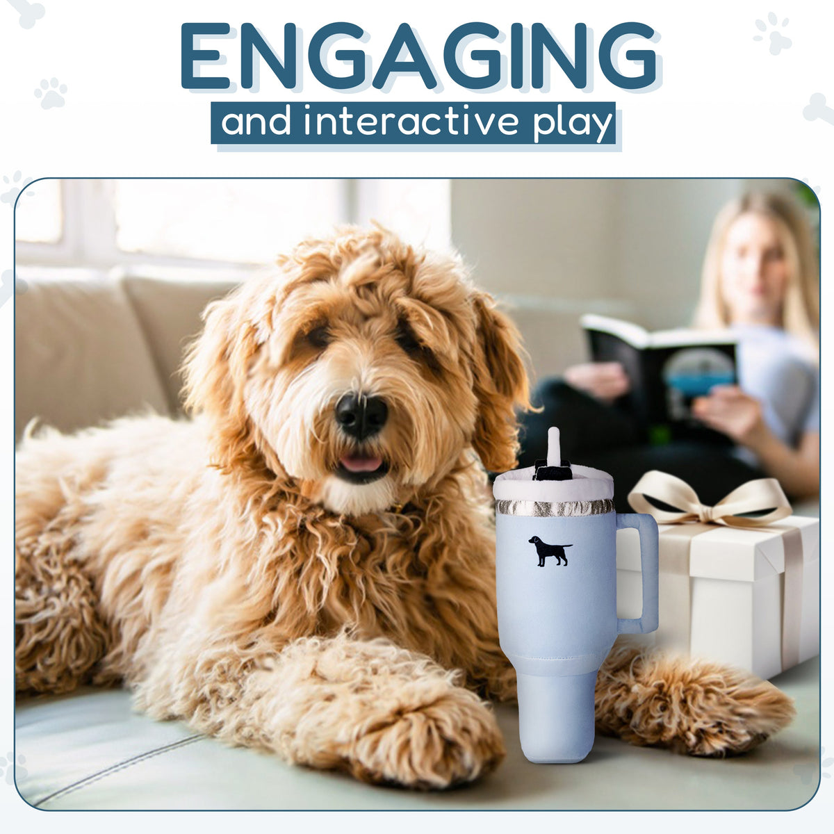 Pup Cup Squeaky Tumbler Dog Toy