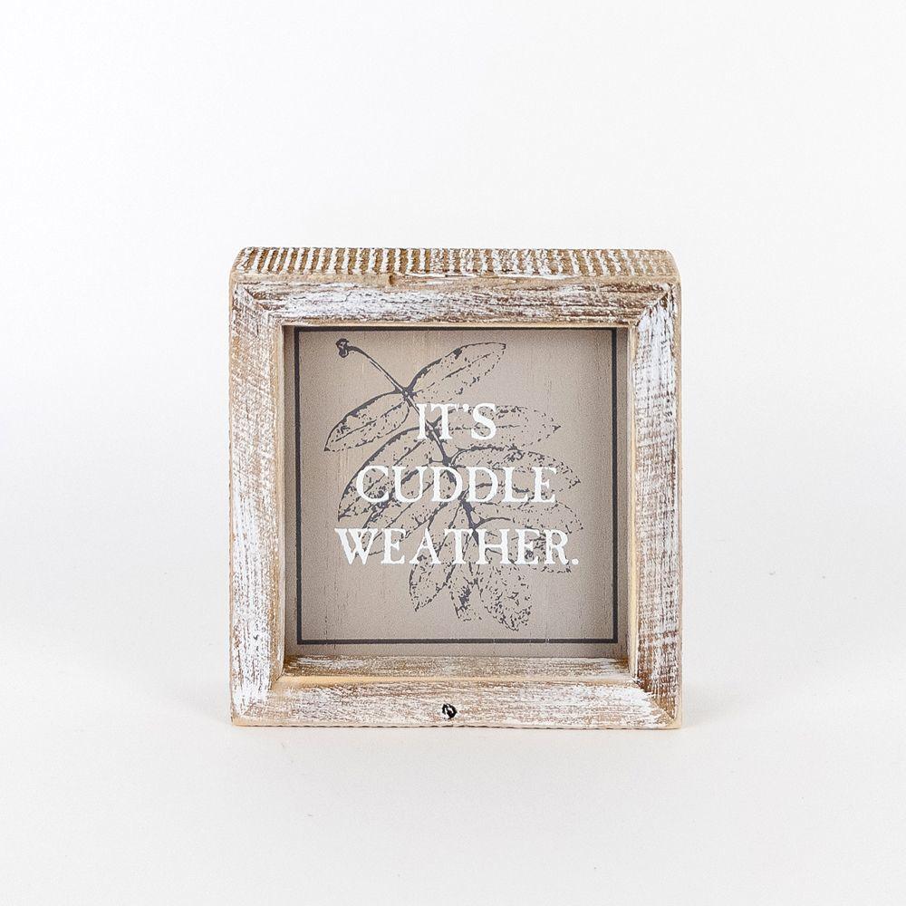 Hey Boo + Cuddle Weather Double-Sided Sign