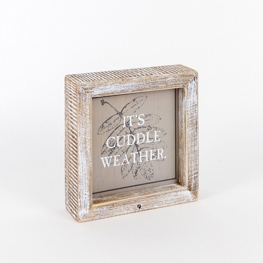 Hey Boo + Cuddle Weather Double-Sided Sign