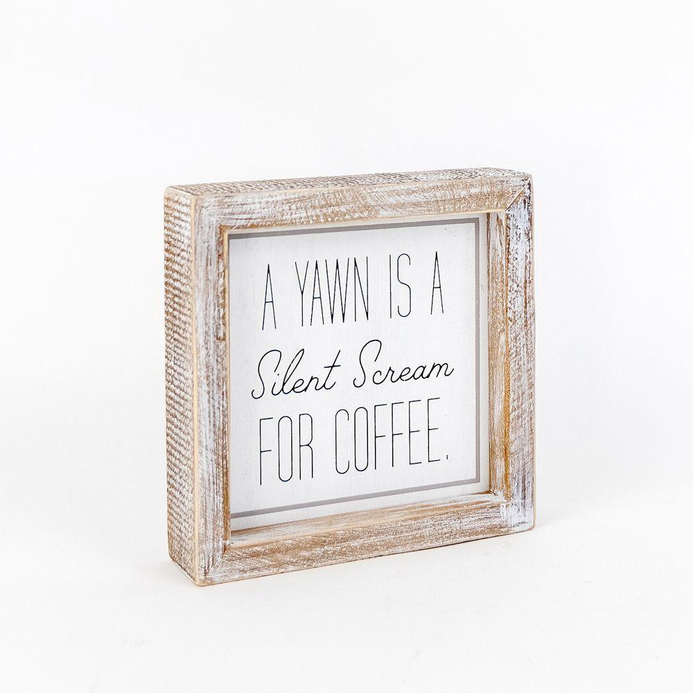 Cup of Cheer Double-Sided Coffee Sign