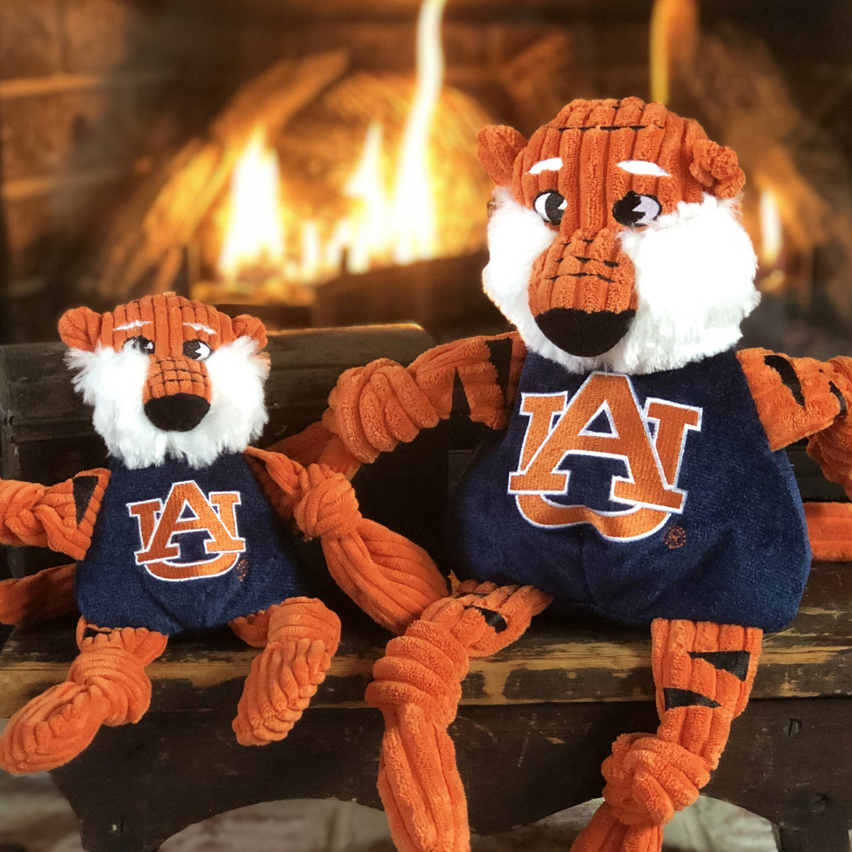 Auburn Aubie the Tiger Knottie® Plush Dog Toy