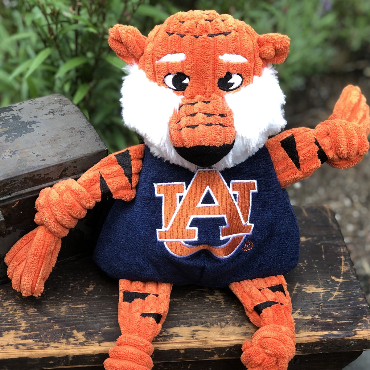 Auburn Aubie the Tiger Knottie® Plush Dog Toy