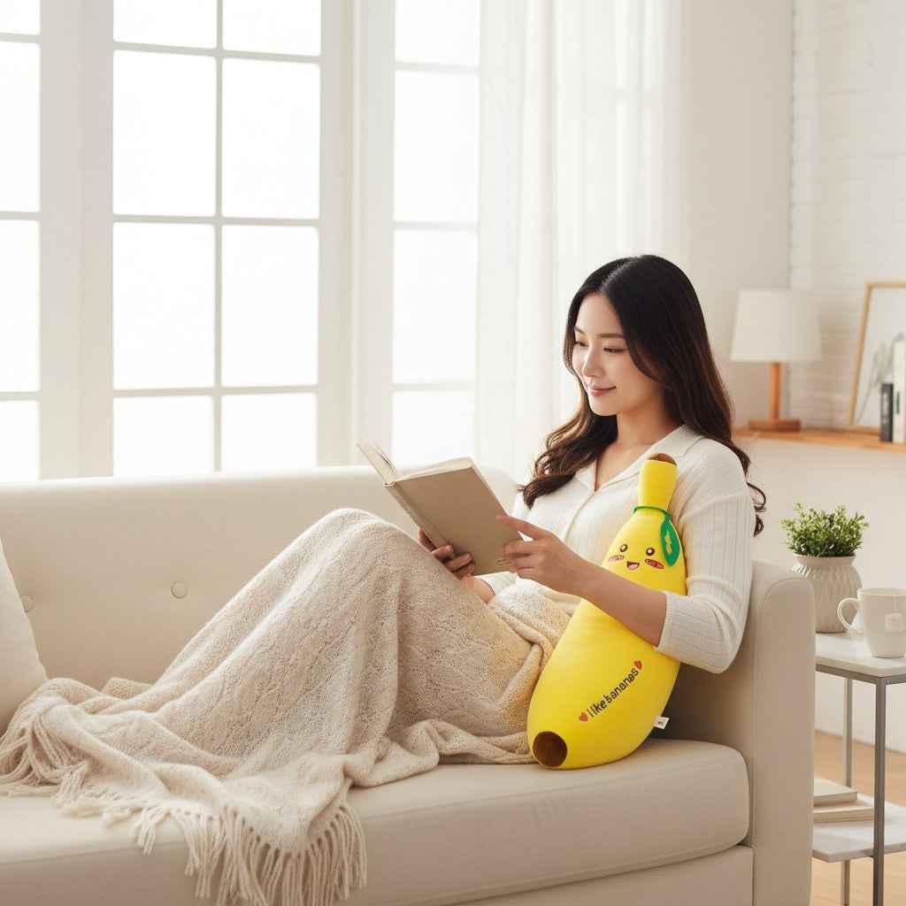 Kawaii Banana Plush Toy — Stuffed Fruit Character