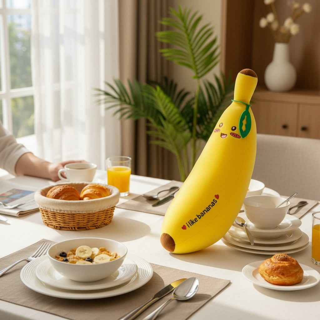 Kawaii Banana Plush Toy — Stuffed Fruit Character