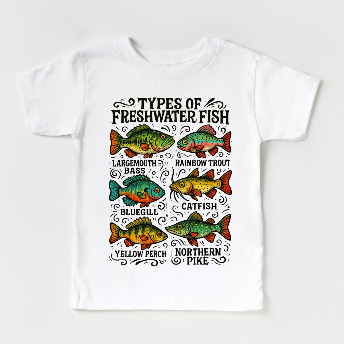 Types Of Freshwater Fish Shirt - Fishing Tee