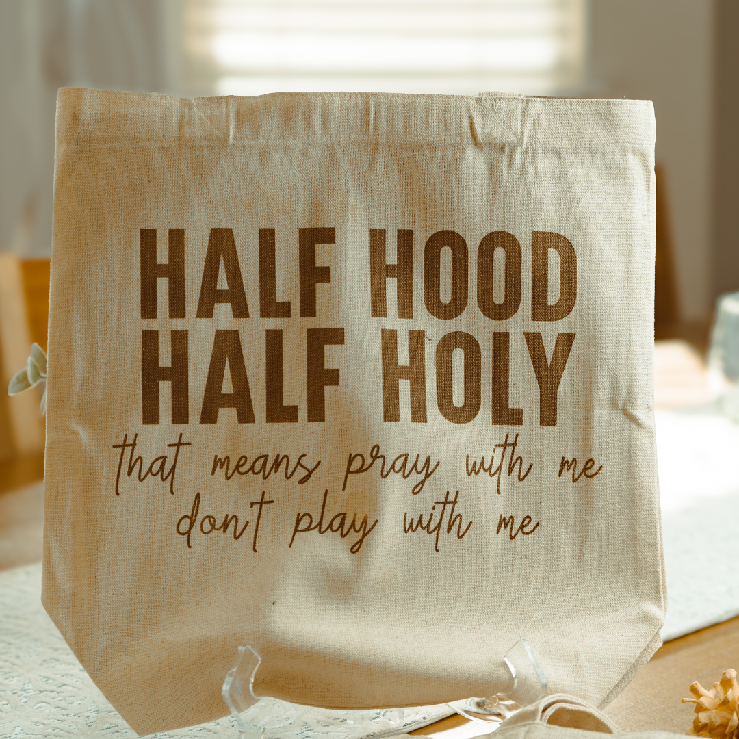 Faith & a Little Attitude Canvas Tote