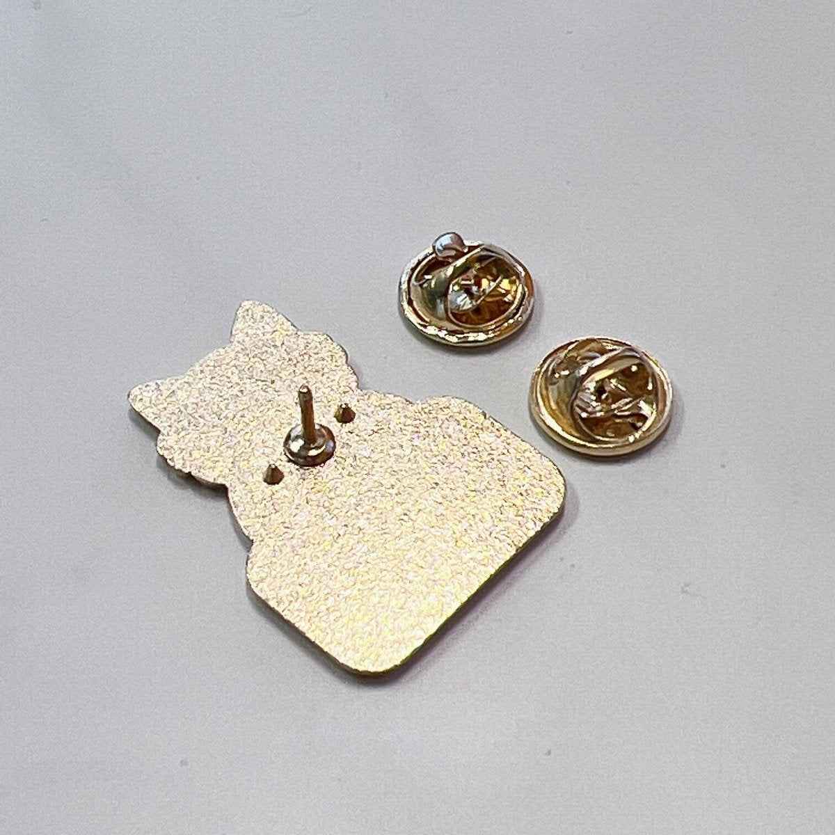 Work Hard Cat Enamel Pin – Funny Accessory for Cat Lovers
