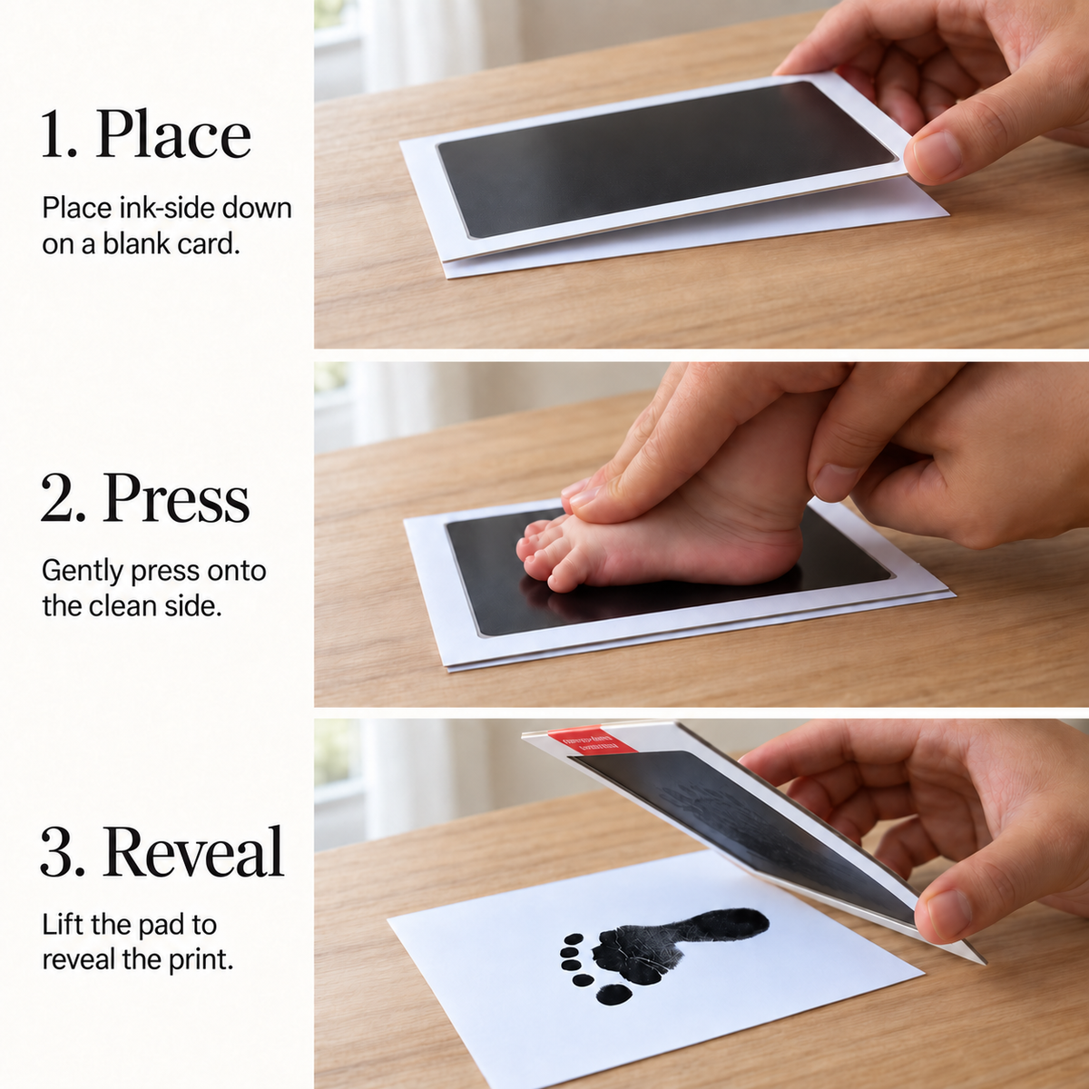 Mess-Free Baby Handprint & Footprint Keepsake Kit – 4 Pack