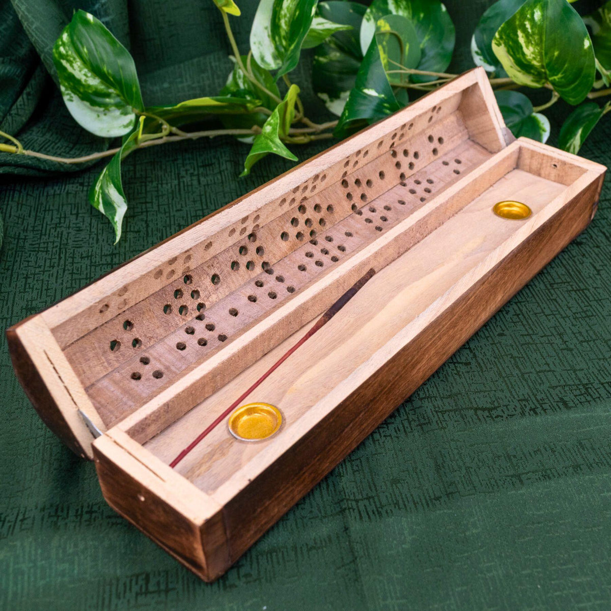 Coffin Incense Holder | Wooden Incense Burner Box