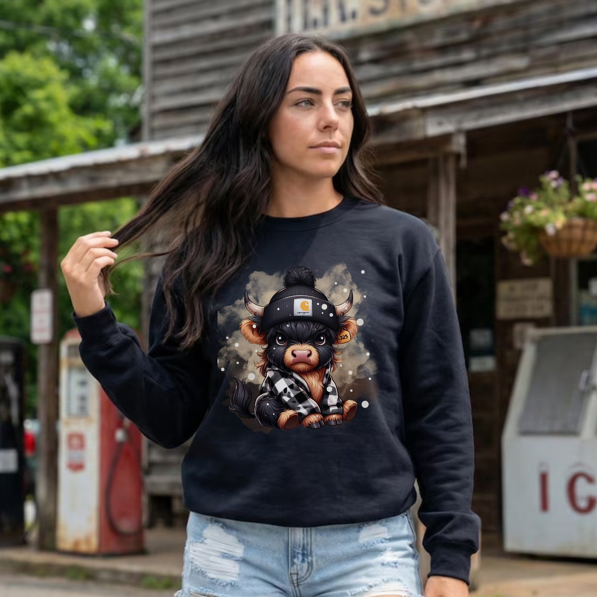 Cowhartt Highland Cow Sweatshirt