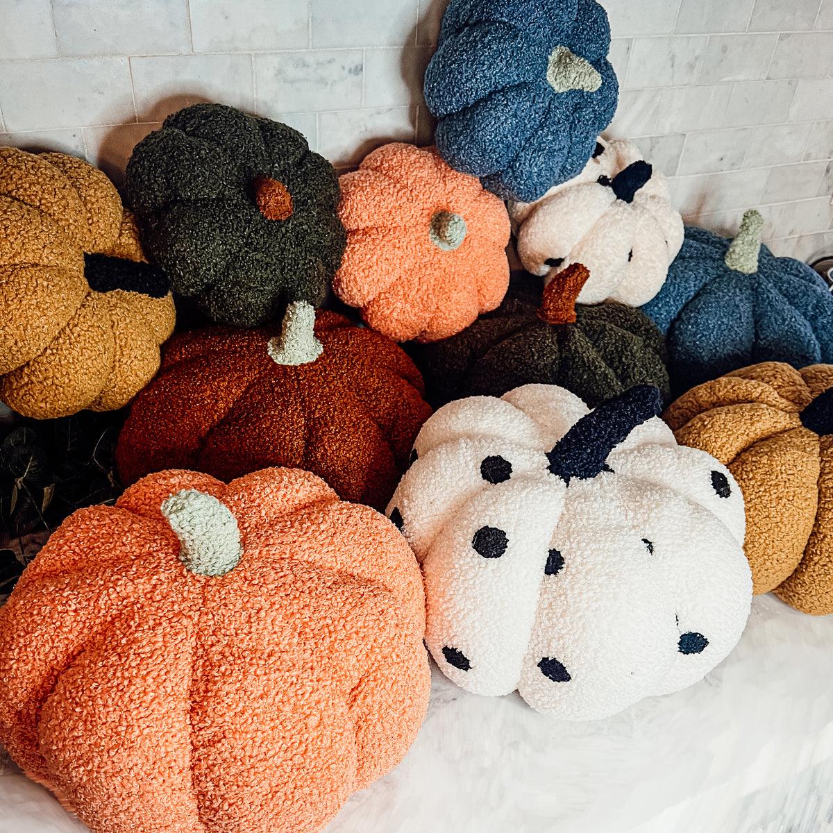 Plush Teddy Velvet Pumpkins