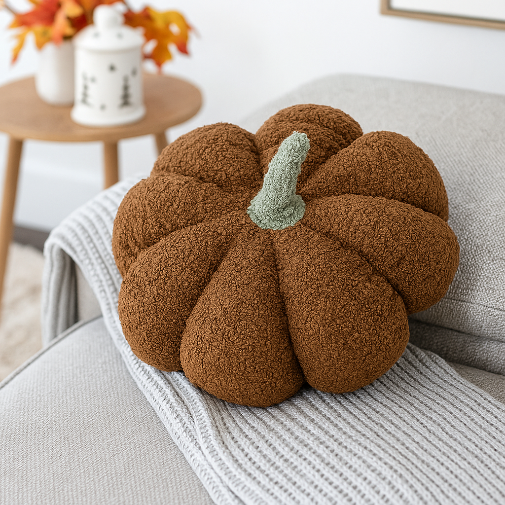 Plush Teddy Velvet Pumpkins