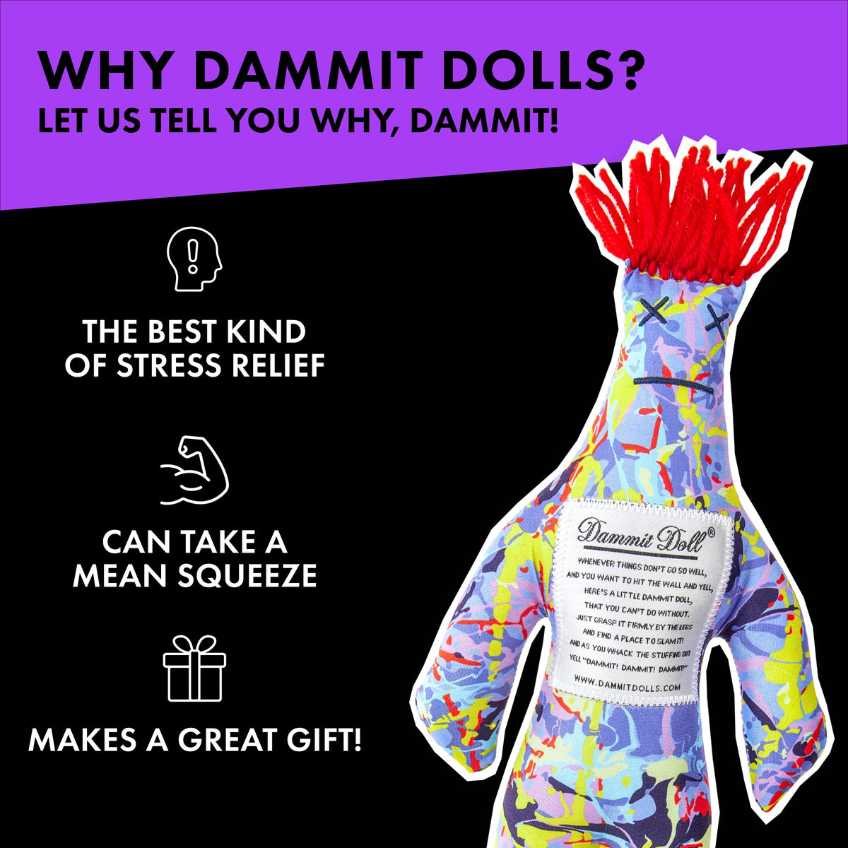 The Jackson Dammit Doll – Artist Stress Relief Doll