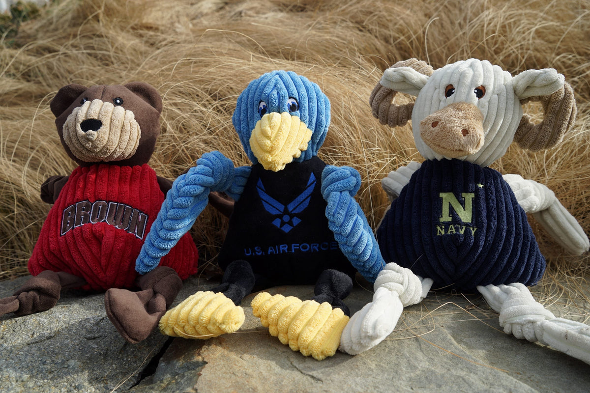 Navy Bill the Goat Knottie® Plush Dog Toy | HuggleHounds