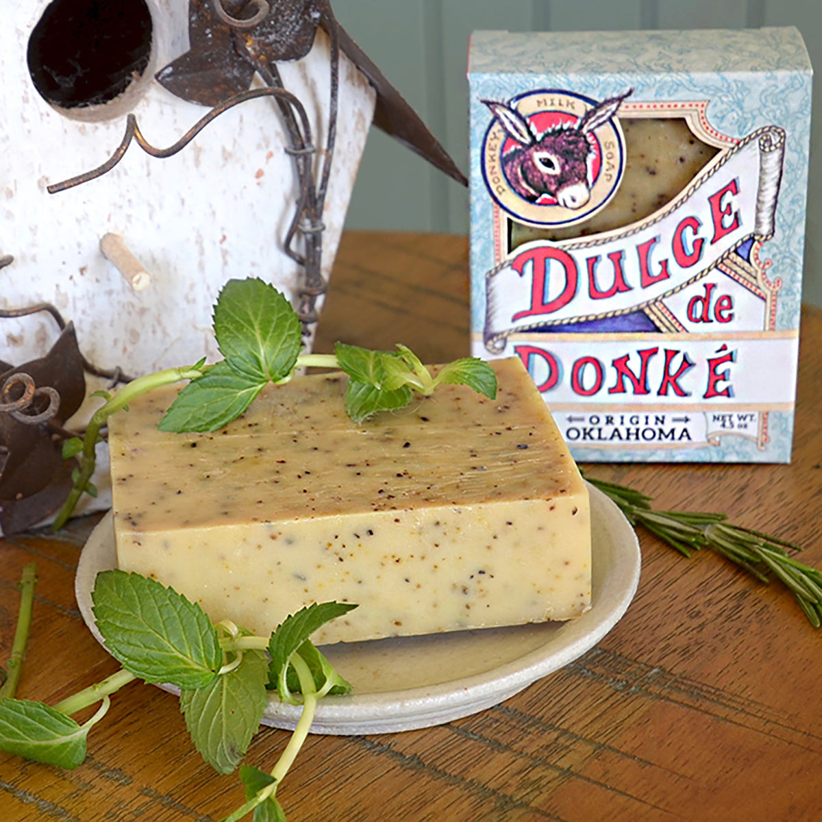 Rosemary Mint Donkey Milk Bar Soap, 4.5 oz