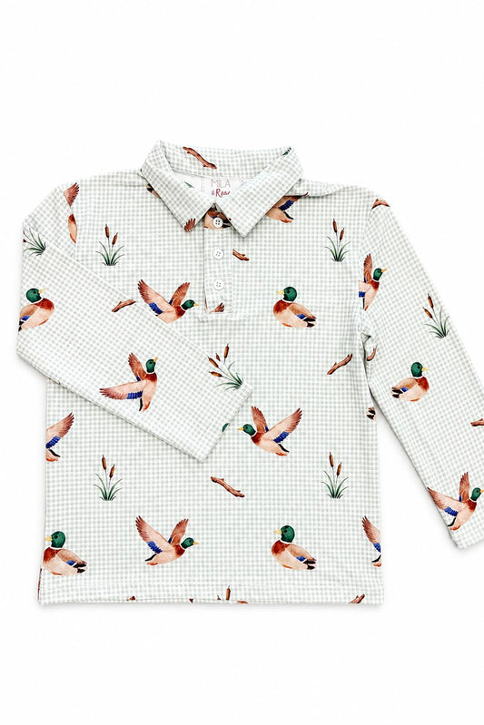 Duck Pond Boys Long-Sleeve Polo