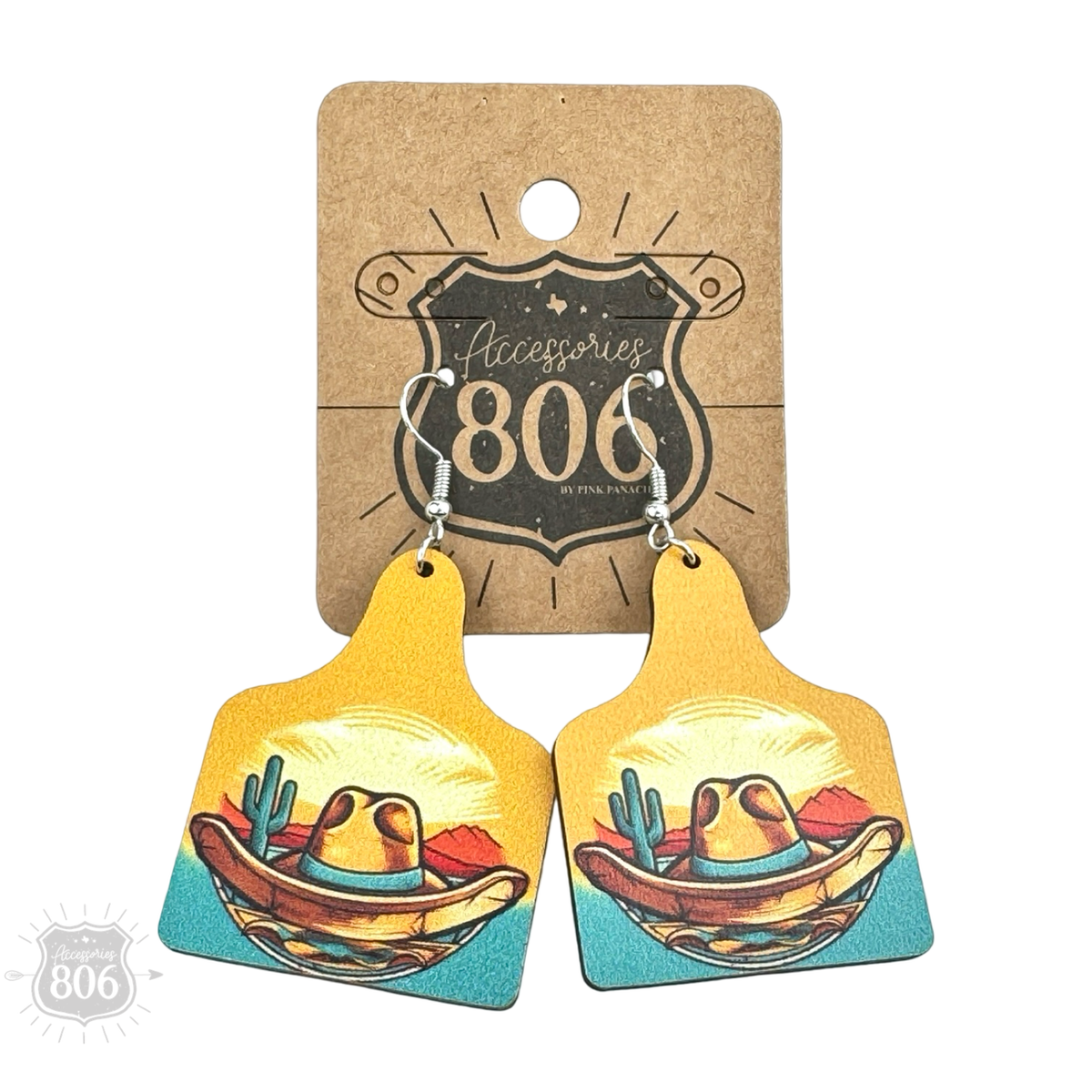 Western scene earring