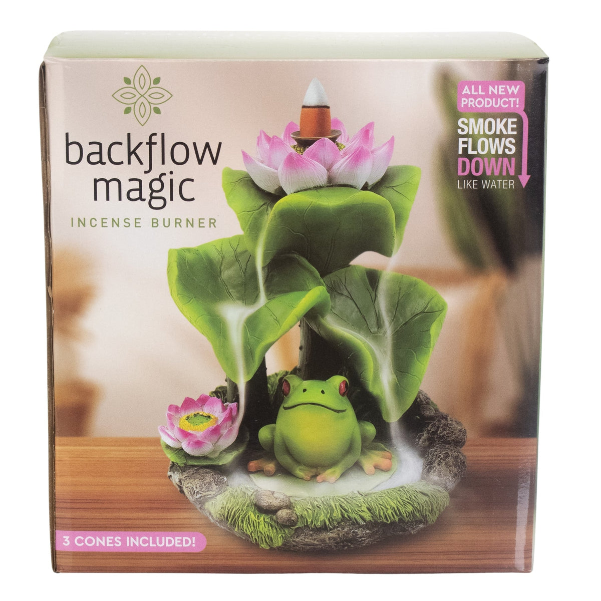 Frog & Lotus Backflow Incense Burner